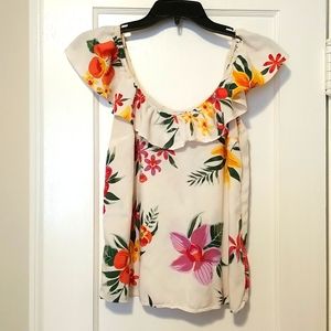 Old Navy Hawaiian Floral Shirt Size S.